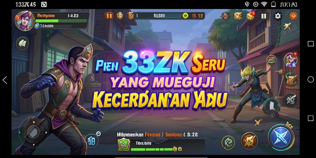 Gameplay menarik dan penuh warna dari game Match-3 33ZK.