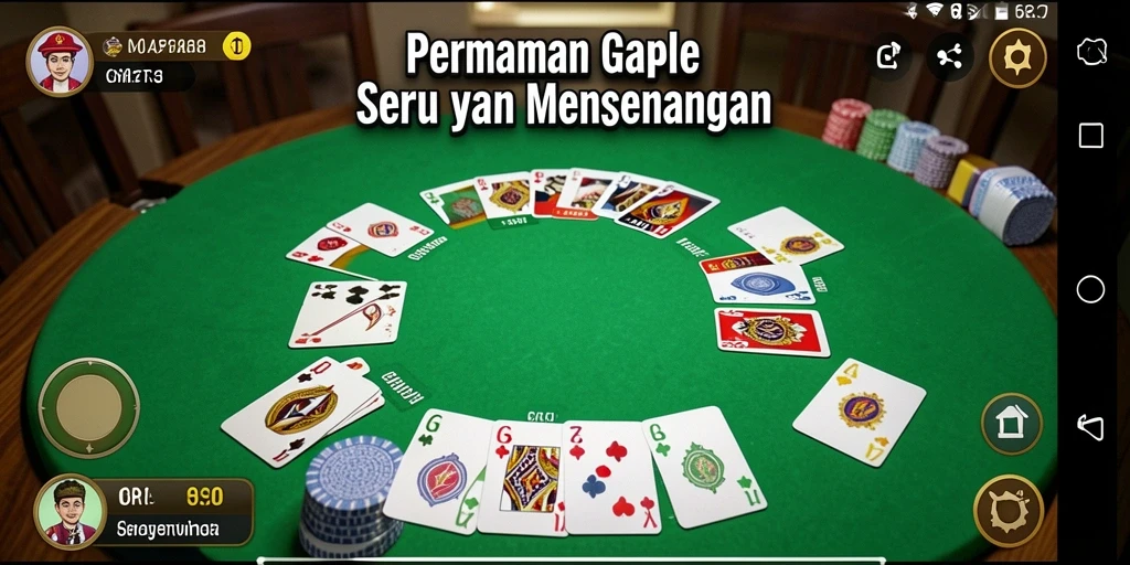 Tampilan permainan Gaple yang menarik di 6RT.