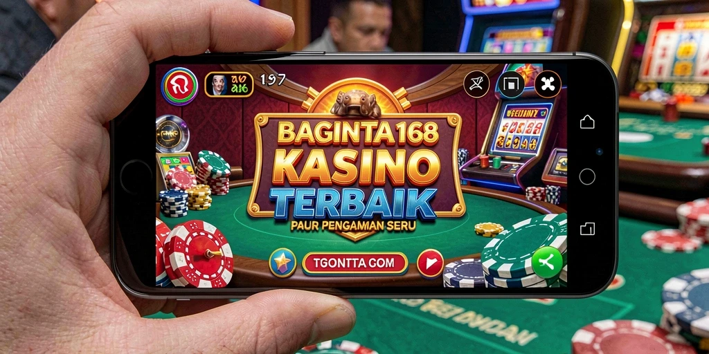 Screenshot menunjukkan gameplay seru dari BAGINTA168 di kasino online.