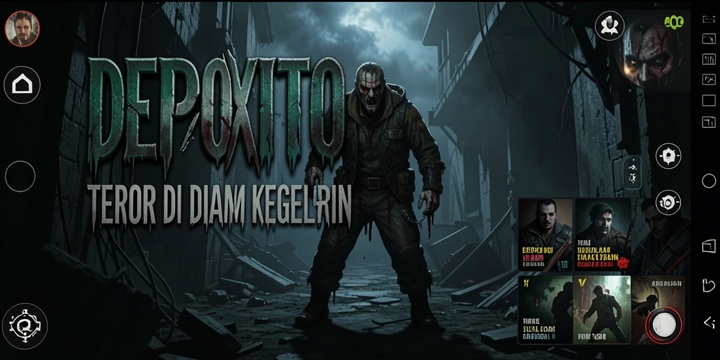 Screenshot DEPOXITO menampilkan suasana mencekam dan gameplay yang menakutkan.