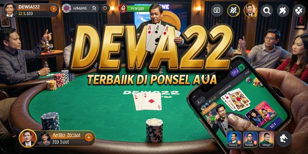 Tampilan screenshot gameplay DEWA22 dengan suasana poker yang menggugah semangat.