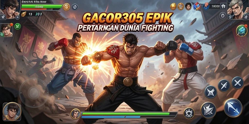 Gameplay seru GACOR305 dengan aksi pertarungan yang mendebarkan.