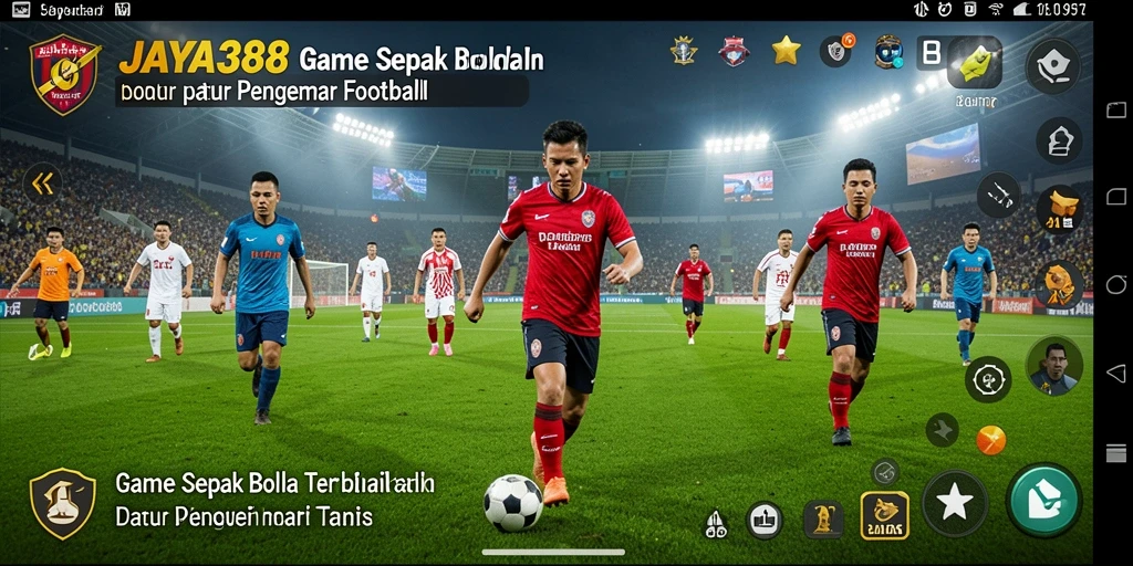 Tampilan gameplay JAYA388 dengan pemain beraksi di lapangan.