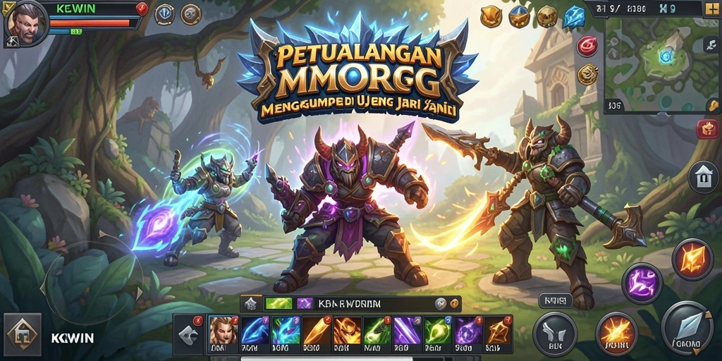 Tampilan gameplay KKWIN yang memukau dan penuh aksi.