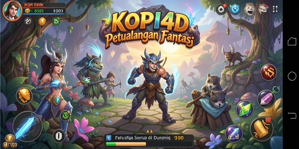 Tampilan gameplay menarik dari KOPI4D saat menjelajahi dunia petualangan.