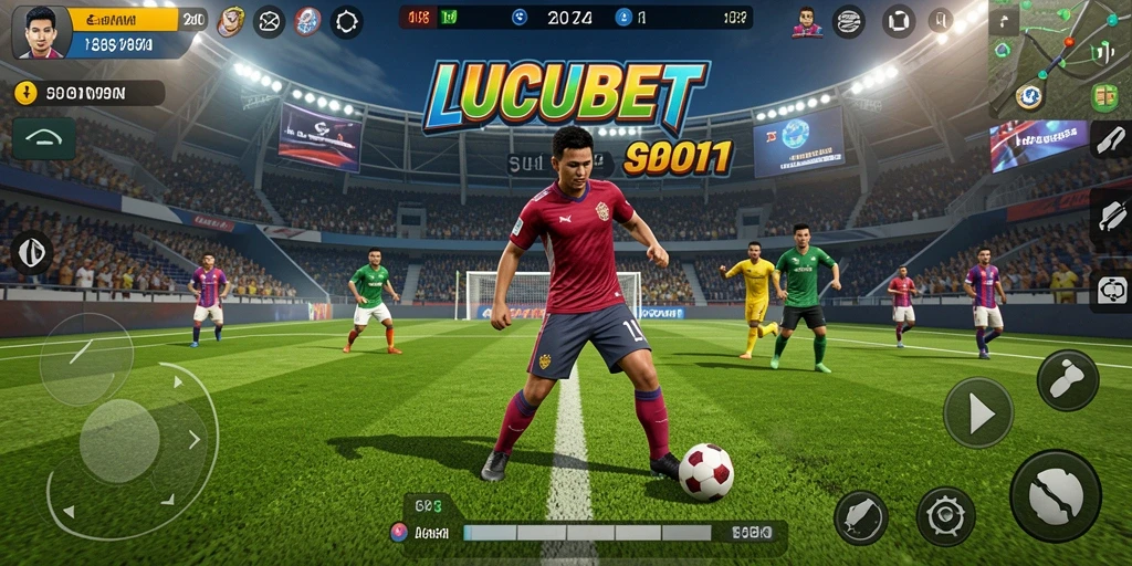 Tampilan interaktif gameplay LUCUBET yang mendebarkan.