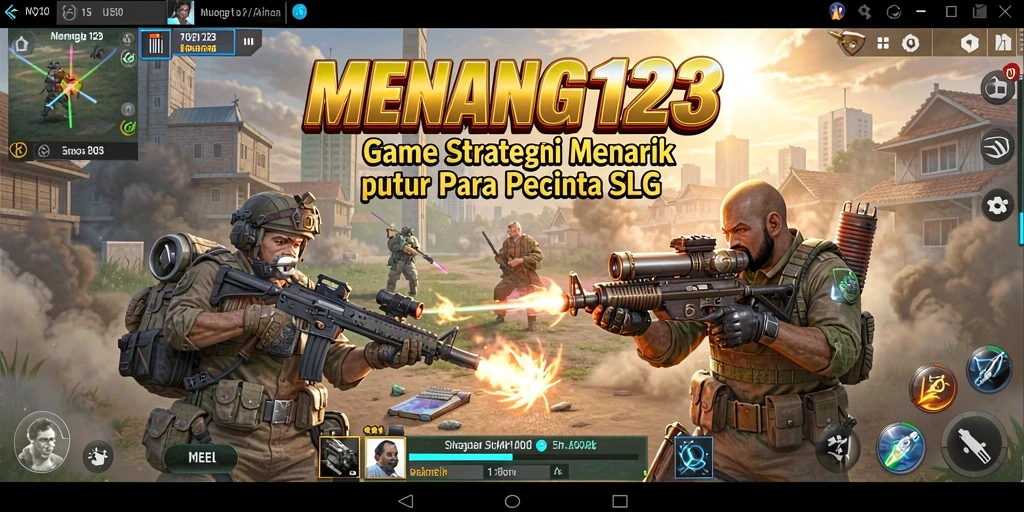 Screenshot dari gameplay MENANG123 menampilkan pertempuran seru dan strategis.