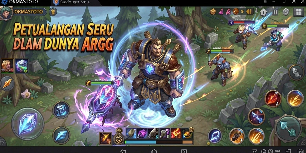Gameplay seru dalam <strong>ORMASTOTO</strong> yang menampilkan pertarungan dan petualangan.