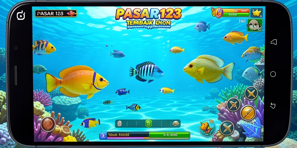 Tampilan gameplay menarik dari PASAR123 yang penuh aksi Tembak Ikan.