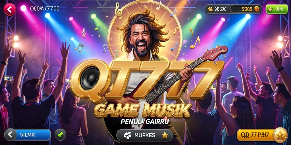 Tampilan menarik dari gameplay QT777 dengan musik yang menghentak.