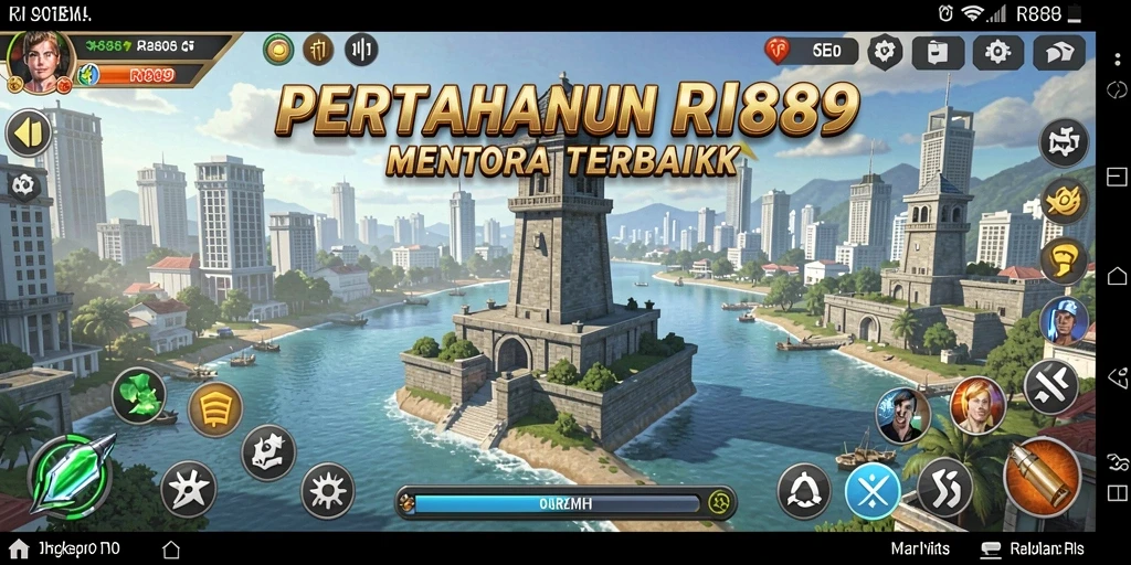 Gameplay seru RI889 mempertahankan pertahanan menara Anda.