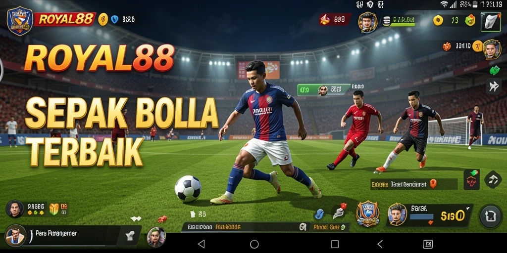 Tangkap momen mendebarkan dalam pertandingan sepak bola di ROYAL88.