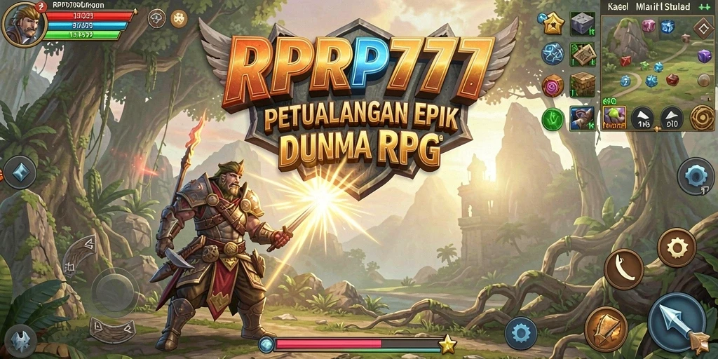 Tangkapan layar RPRP777 menampilkan aksi pertempuran RPG yang mendebarkan.