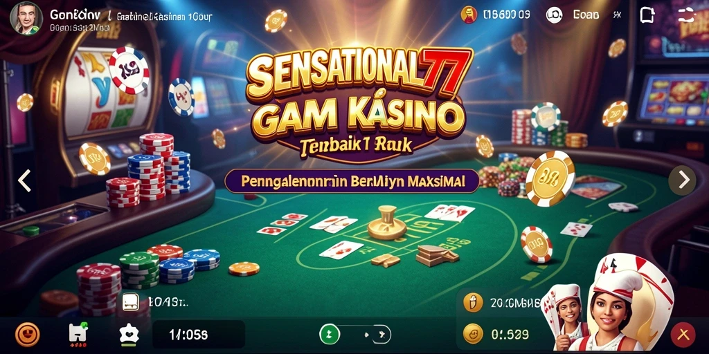 Tampilan gameplay menarik dari SENSATIONAL77 dengan antarmuka yang ramah pengguna.