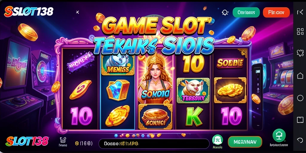 Tangkapan layar utama SLOT138 menampilkan gameplay yang mendebarkan dengan berbagai mesin slot.