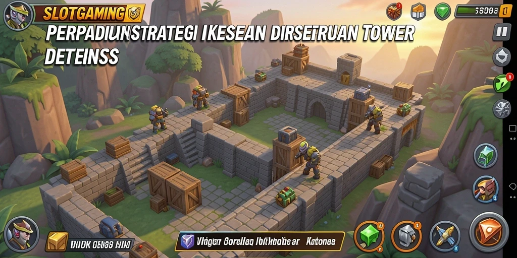 Gameplay seru SLOTGAMING dalam aksi Tower Defense.