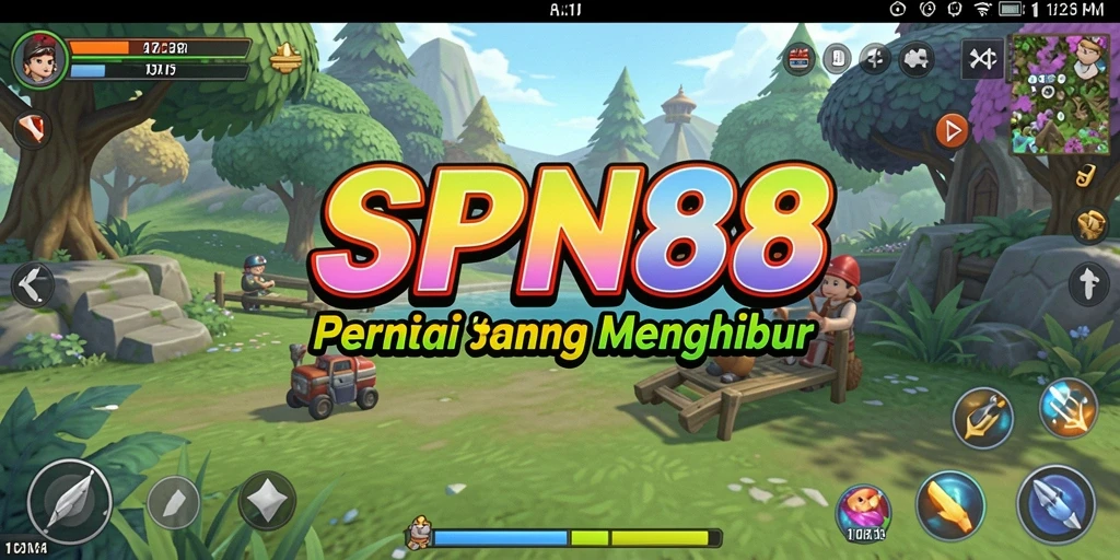 Tampilan gameplay SPN88 yang penuh warna dan menghibur.