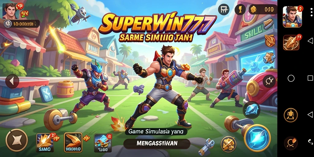 Tampilan gameplay yang seru dan menakjubkan dari SUPERWIN777.